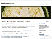 Tablet Screenshot of mumofinvention.wordpress.com