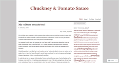 Desktop Screenshot of chuckneyandtomatosauce.wordpress.com