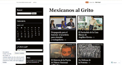 Desktop Screenshot of mexicanosalgrito.wordpress.com