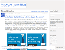 Tablet Screenshot of madeoverman.wordpress.com