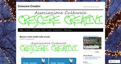 Desktop Screenshot of crescerecreativi.wordpress.com