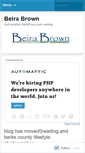 Mobile Screenshot of beirabrown.wordpress.com