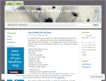Tablet Screenshot of loveislikepi.wordpress.com