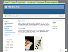 Tablet Screenshot of 4qforthefish.wordpress.com