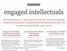 Tablet Screenshot of engagedintellectual.wordpress.com