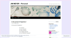 Desktop Screenshot of jameskmeyer.wordpress.com