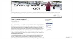 Desktop Screenshot of cecemeetsworld.wordpress.com