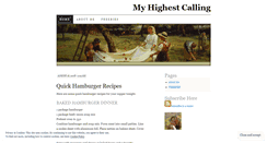 Desktop Screenshot of myhighestcalling.wordpress.com