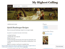 Tablet Screenshot of myhighestcalling.wordpress.com