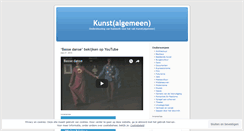 Desktop Screenshot of kunstalgemeen.wordpress.com