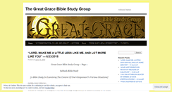 Desktop Screenshot of greatgracebsg.wordpress.com