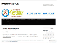 Tablet Screenshot of matematicascldv.wordpress.com