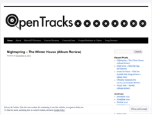 Tablet Screenshot of opentracks.wordpress.com