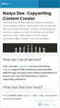 Mobile Screenshot of nadyadee.wordpress.com