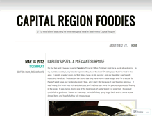 Tablet Screenshot of capitalregionfoodies.wordpress.com