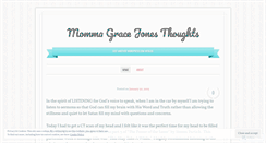 Desktop Screenshot of mommagracejonesthoughts.wordpress.com