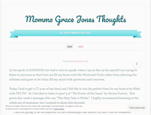 Tablet Screenshot of mommagracejonesthoughts.wordpress.com