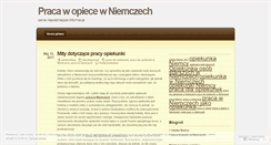 Desktop Screenshot of opiekaniemcy.wordpress.com