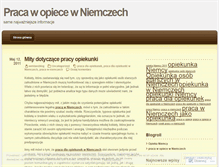 Tablet Screenshot of opiekaniemcy.wordpress.com