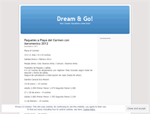 Tablet Screenshot of dreamandgo.wordpress.com