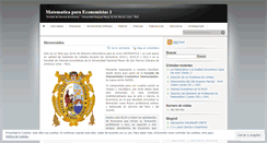 Desktop Screenshot of matematicauno.wordpress.com