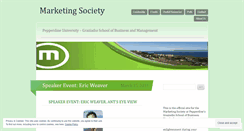 Desktop Screenshot of marketingsociety.wordpress.com