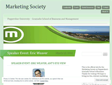 Tablet Screenshot of marketingsociety.wordpress.com