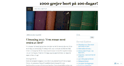 Desktop Screenshot of 1000grejer100dagar.wordpress.com