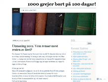 Tablet Screenshot of 1000grejer100dagar.wordpress.com