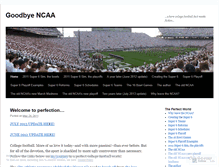 Tablet Screenshot of perfectcollegefootballworld.wordpress.com