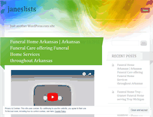 Tablet Screenshot of janeslists.wordpress.com