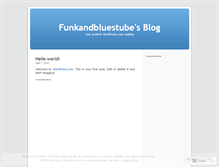 Tablet Screenshot of funkandbluestube.wordpress.com