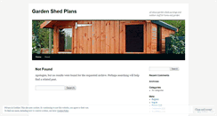 Desktop Screenshot of gardenshedplansfree.wordpress.com