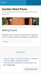 Mobile Screenshot of gardenshedplansfree.wordpress.com