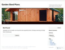 Tablet Screenshot of gardenshedplansfree.wordpress.com