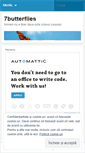 Mobile Screenshot of 7butterflies.wordpress.com