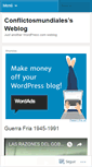 Mobile Screenshot of conflictosmundiales.wordpress.com