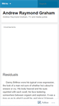 Mobile Screenshot of andrewrgraham.wordpress.com