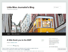 Tablet Screenshot of littlemissjournalist.wordpress.com