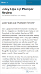 Mobile Screenshot of juicylipsreview.wordpress.com