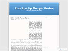 Tablet Screenshot of juicylipsreview.wordpress.com