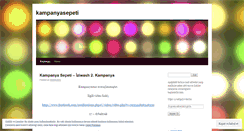Desktop Screenshot of kampanyasepeti.wordpress.com