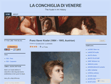 Tablet Screenshot of conchigliadivenere.wordpress.com