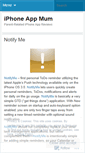 Mobile Screenshot of iphoneappmum.wordpress.com