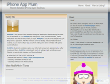Tablet Screenshot of iphoneappmum.wordpress.com