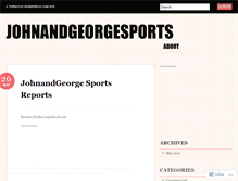 Tablet Screenshot of johnandgeorgesports.wordpress.com