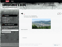 Tablet Screenshot of lorisfloris.wordpress.com