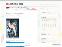 Tablet Screenshot of letzhavefun.wordpress.com