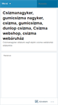 Mobile Screenshot of csizmanagyker.wordpress.com