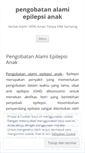 Mobile Screenshot of pengobatanepilepsianak.wordpress.com